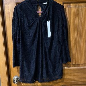 Chic Black Lace Blouse for Women